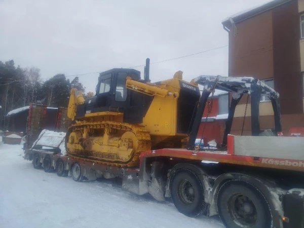Перевозка негабаритного бульдозера SHANTUI SD32