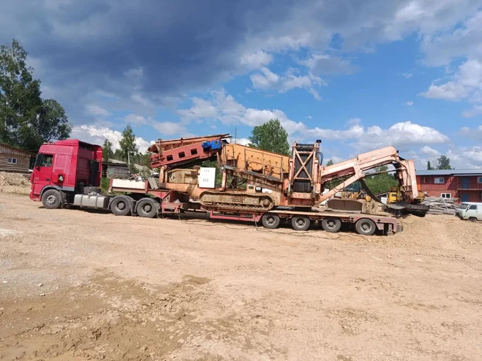 Перевозка мобильного грохота Sandvik QE330 из Челябинской области в Волгоград 