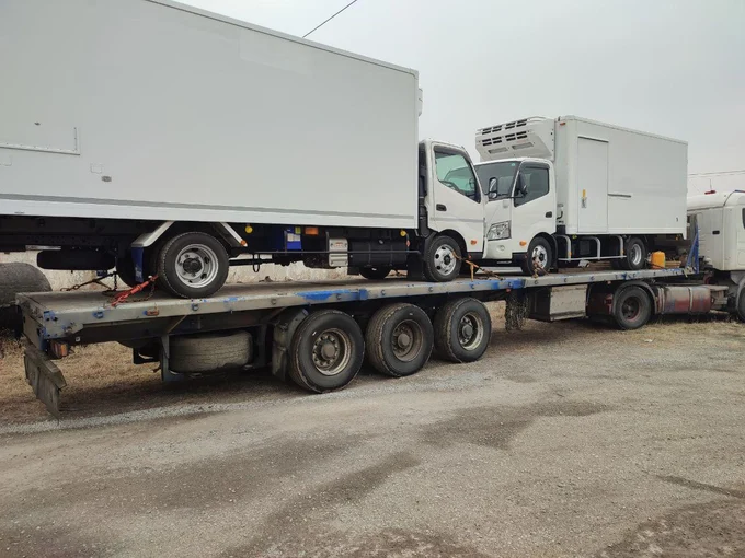 Доставка автоколонной 8 грузовиков Isuzu из Уссурийска в Красноярск за 5 дней