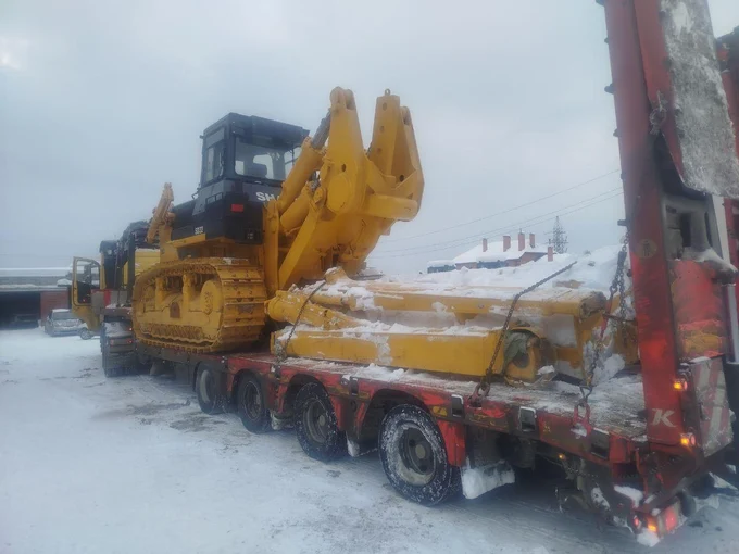 Перевозка негабаритного бульдозера SHANTUI SD32